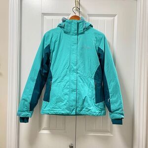 Columbia Powderhouse II Winter Ski Coat in Turquoise - S